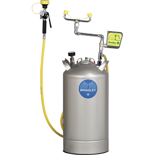 Portable Eyewash Station, Pressurized, 15 gal. Capacity, Meets ANSI Z358.1 Stor-it Systems