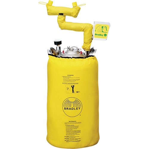 Portable Eyewash Station With Heater Jacket, Pressurized, 15 gal. Capacity, Meets ANSI Z358.1 Stor-it Systems
