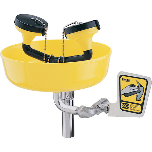 Eyewash Station, Supply Pipe Mount Installation, Plastic Bowl Stor-it Systems