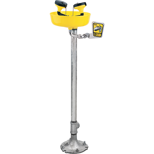 Poste de douche oculaire, Installation Socle, Bol Plastique Stor-it Systems