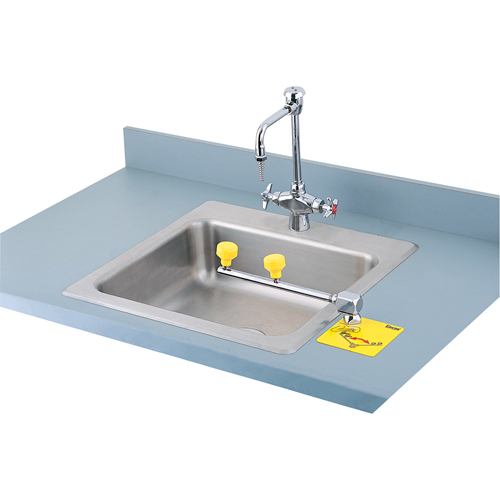 Poste de douche oculaire Swing-Away, Installation Montage sur comptoir Stor-it Systems