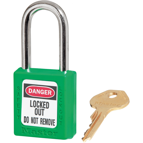 Cadenas Zenex, Cadenas de s&eacute;curit&eacute;, Cl&eacute;s diff&eacute;rentes, Thermoplastique, Largeur de 1-1/2" Stor-it Systems