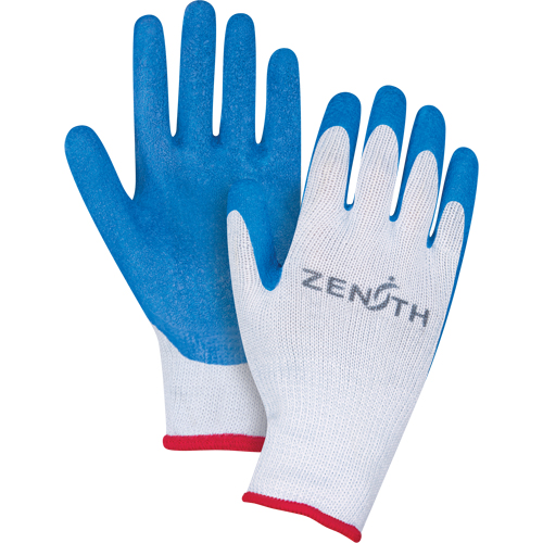 Natural Rubber Seamless Knit Coated Gloves, 9/Large, Rubber Latex Coating, 10 Gauge, Polyester/Cotton Shell Stor-it Systems