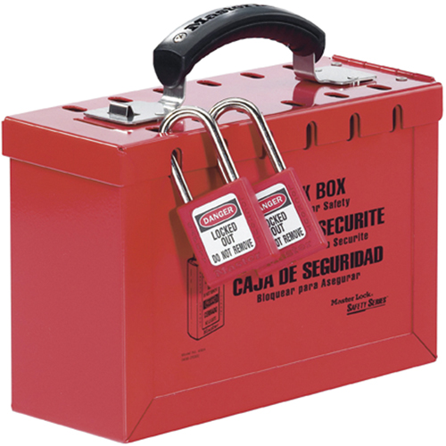 Boîtier de verrouillage portatif pour groupe Latch Tight, Rouge Stor-it Systems