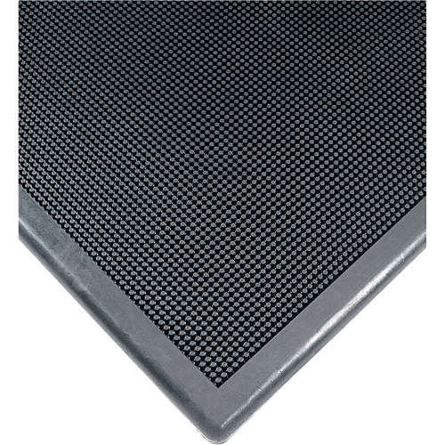 Sanitizing Footbath Mat No. 222, Rubber, 2' W x 2-2/3' L x 1/2" Thick, Black Stor-it Systems