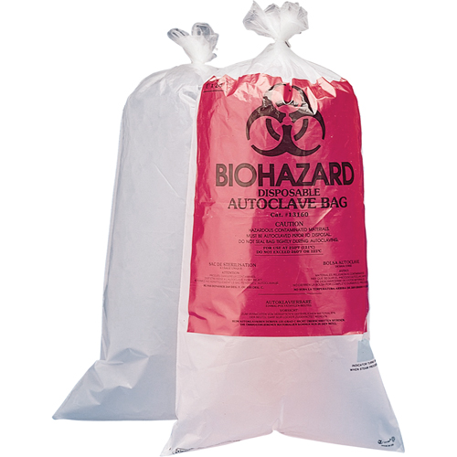 Hazardous Waste Disposal Bags, Bio-Hazard, 36" L x 24" W, 1.5 mils, 75.7 L (20 Gal.) Capacity Stor-it Systems