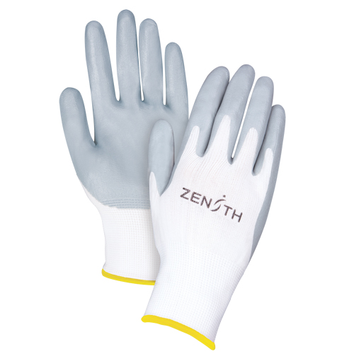 Lightweight Breathable Coated Gloves, 11/2X-Large, Foam Nitrile Coating, 13 Gauge, Polyester Shell Stor-it Systems