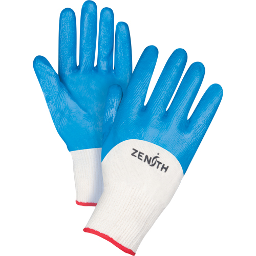 Gants enduits et tricot&eacute;s sans coutures de poids moyen, 7/Petit, R&ecirc;vetement Nitrile, Calibre 13, Enveloppe en Coton Stor-it Systems