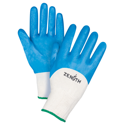 Seamless-Knit Medium-Weight Coated Gloves, 8/Medium, Nitrile Coating, 13 Gauge, Cotton Shell Stor-it Systems