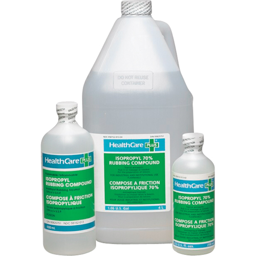 Alcool isopropylique &agrave; friction, Liquide, Antiseptique Stor-it Systems