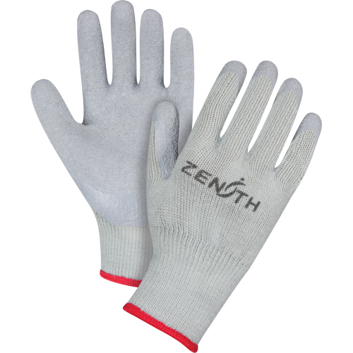 Gants enduits &agrave; doublure confortable en caoutchouc naturel, 8/Moyen, R&ecirc;vetement Latex de caoutchouc, Calibre 10, Enveloppe en Polyester/Coton Stor-it Systems