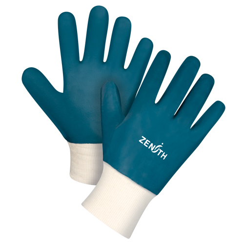 Heavyweight Knit Wrist Gloves, 11/2X-Large, Nitrile Coating, Cotton Shell Stor-it Systems