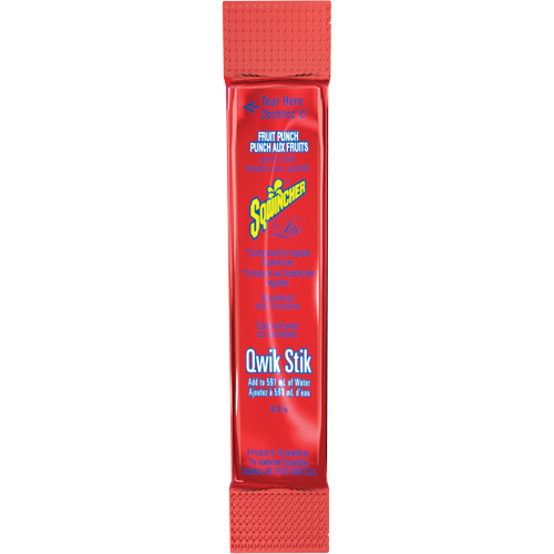 Sqwincher&reg; Boisson de r&eacute;hydratation ZERO Qwik Stik, Poudre, Punch aux fruits Stor-it Systems