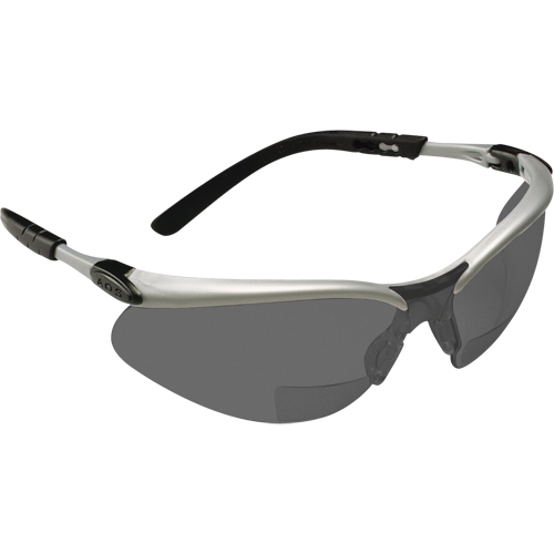 Lunettes de s&eacute;curit&eacute; BX avec verres de lecture, Antibu&eacute;e, Grise/fum&eacute;e, Dioptrie 2,0 Stor-it Systems