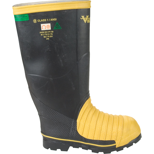 Bottes professionnelles Miner 49ER pour l'exploitation mini&egrave;re, Caoutchouc, Embout Acier, Pointure 7 Stor-it Systems