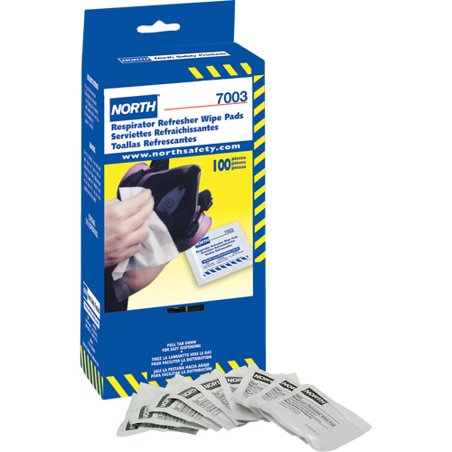 Lingettes rafraîchissantes pour respirateur North, Lingettes Stor-it Systems