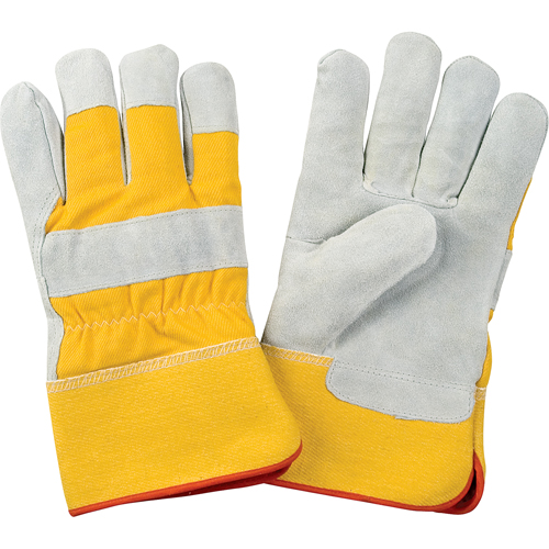 Gants d'ajusteur doubl&eacute;s pour l'hiver de premi&egrave;re qualit&eacute;, 2T-Grand, Paume en Cuir de vache refendu, Doublure en Molleton de mousse Stor-it Systems