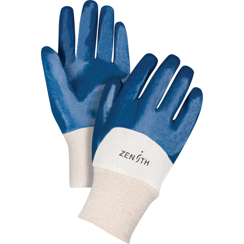 Medium-Weight Interlock Lined Gloves, 11/2X-Large, Nitrile Coating, Cotton Shell Stor-it Systems