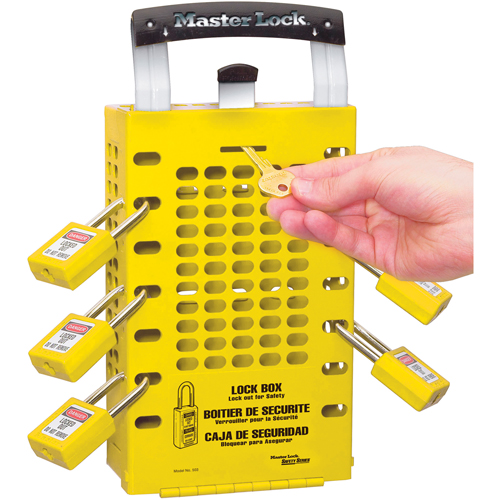 Bo&agrave;tes de verrouillage Latch Tight, Jaune Stor-it Systems