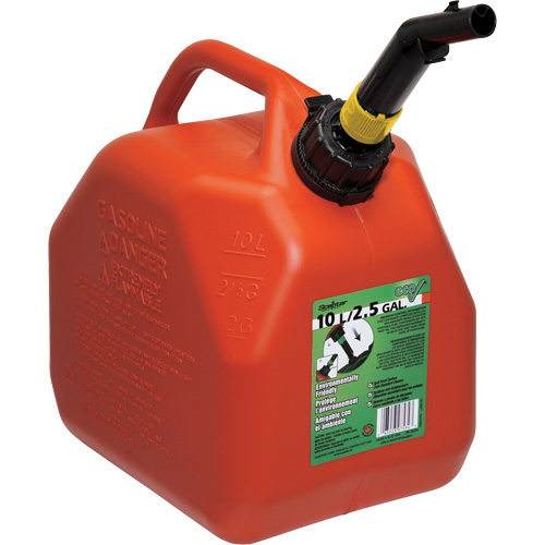 Bidons pour essence Eco, 2,5 gal. US/9,46 L, Rouge, Conformes aux normes CSA/ULC Stor-it Systems