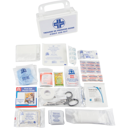 Trousse de premiers soins, Dispositif m&eacute;dical Classe 1, Boîte en plastique Stor-it Systems