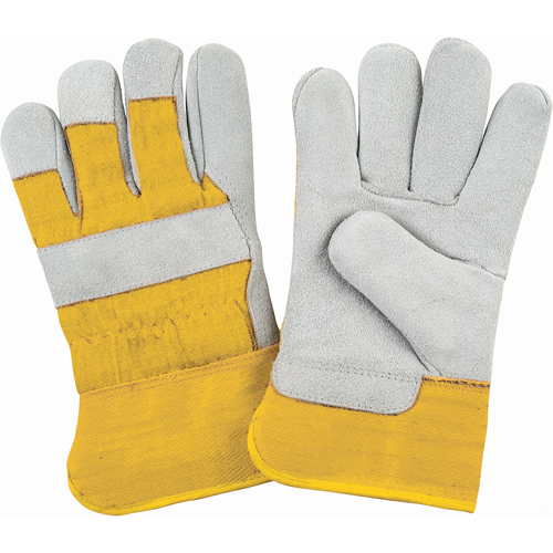 Premium Winter-Lined Fitters Gloves, Medium, Split Cowhide Palm, Foam Fleece Inner Lining Stor-it Systems