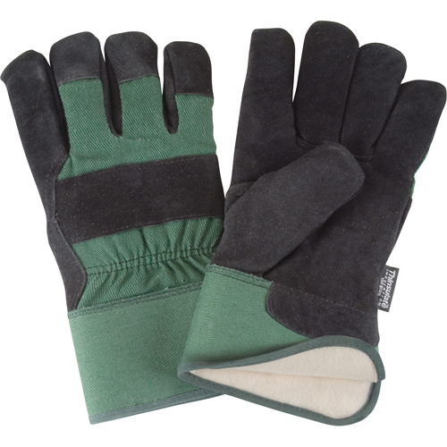 Gants d'ajusteur doubl&eacute;s pour l'hiver &agrave; chaleur sup&eacute;rieure, 2T-Grand, Paume en Cuir de vache refendu, Doublure en Thinsulate Stor-it Systems