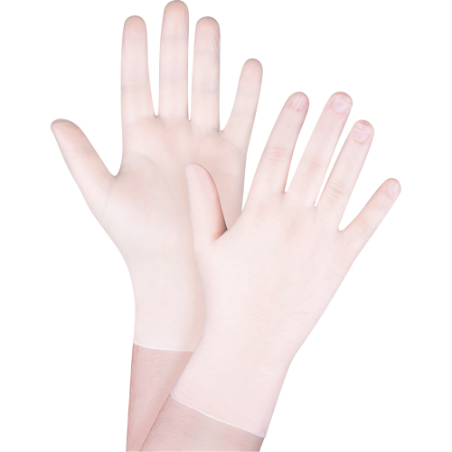 Gants jetables en vinyle, T-petit, Vinyle, 4 mils, Sans poudre, Blanc Stor-it Systems