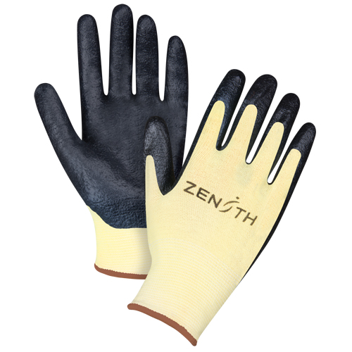 Gants r&eacute;sistants &agrave; la coupe avec prise sup&eacute;rieure, Taille Grand/9, Calibre 13, Rev&ecirc;tement Mousse de nitrile, Enveloppe en Aramide, ANSI/ISEA 105 niveau 3/EN 388 niveau 5 Stor-it Systems