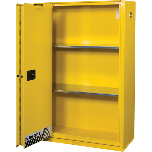 Armoires Sure-Grip EX pour produits inflammables, 45 gal., 1 Porte(s), 43" La x 65" h x 18" p Stor-it Systems