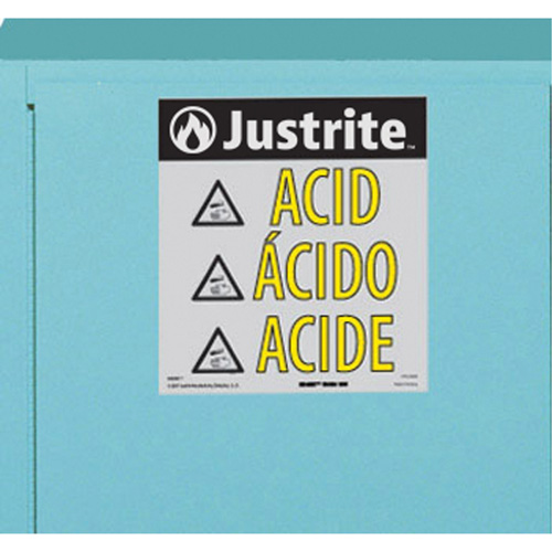Armoires de s&eacute;curit&eacute; pour acides & produits corrosifs avec doublure ChemCor, 22 gal., 35" x 35" x 22" Stor-it Systems