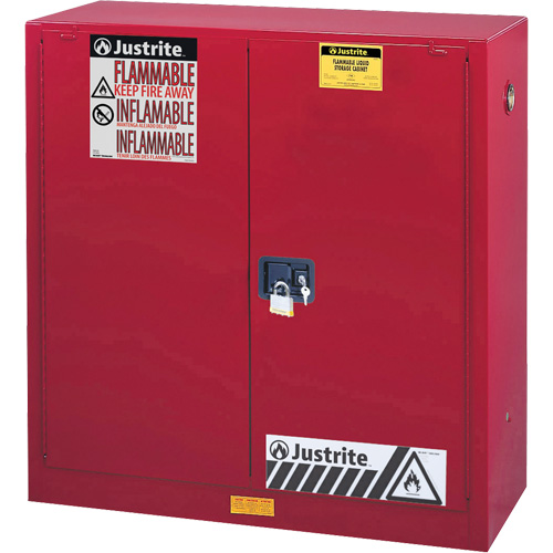 Armoire de s&eacute;curit&eacute; pour la peinture et les encres combustibles EX Sure-Grip, 40 gal., 3 tablettes Stor-it Systems