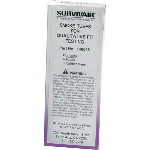 Fit Test Kits - Replacement Tubes, Qualitative, Smoke Testing Solution Stor-it Systems