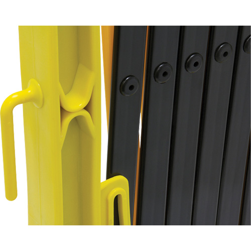 Xpandit Barricade, 36" H x 11.5' L, Black/Yellow Stor-it Systems