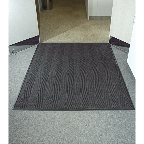 Tapis Waterhog Eco Elite, Essuie-pieds/grattoir, 3' x 8' x 3/8", Cendre grise Stor-it Systems