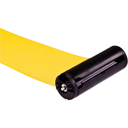 Poteau r&eacute;cepteur pour barri&egrave;res sur pieds pour le contr&ocirc;le des foules, Hauteur de 35", Jaune Stor-it Systems