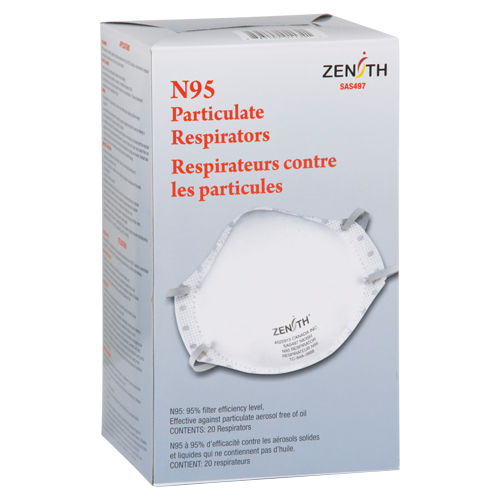Particulate Respirators, N95, NIOSH Certified, Medium/Large Stor-it Systems