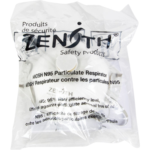 Respîrateurs contre les particules - Emballage pour machine distributrice, N95, Certifi&eacute; NIOSH, Moyen/grand Stor-it Systems