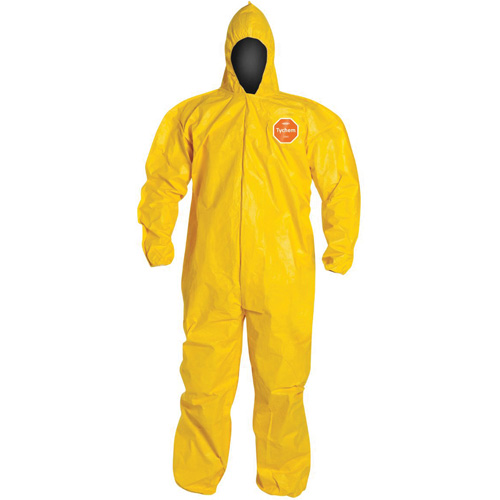 Combinaison &agrave; capuchon, Tychem 2000, 3T-Grand, Jaune Stor-it Systems
