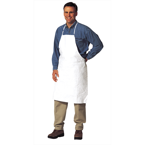 Tablier, Tyvek 400, Blanc, 28" la x 36" lo Stor-it Systems