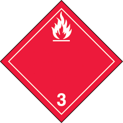 TDG Shipping Labels, Class 3, Flammable Liquids, Vinyl Stor-it Systems