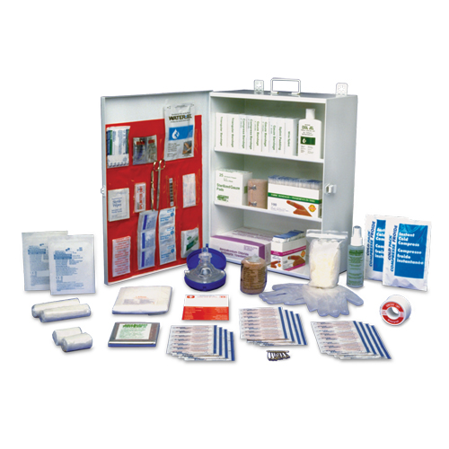 Ontario Workplace Standard First Aid Kit, Class 1 Medical Device, Metal Box Stor-it Systems