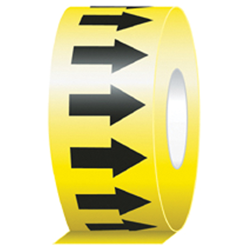 Directional Flow Arrow Tapes, 104', Black on Yellow Stor-it Systems