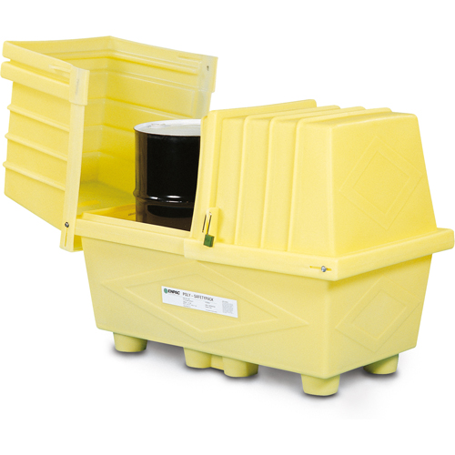 Poly-Safeypacks&reg; Without Drain, 60.5" L x 37.25" W x 45.75" H, 1200 lbs. Load Capacity Stor-it Systems