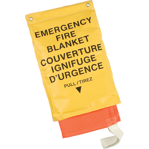 Couvertures ignifuges d'urgence, Fibre de verre, 72"lo x 72"la Stor-it Systems