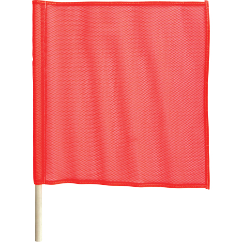 Traffic Safety Flags, Mesh, With Handle Stor-it Systems