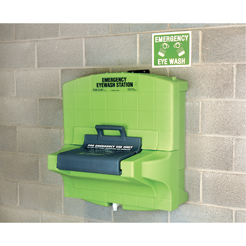 Poste de douche oculaire Fendall Pure Flow 1000, Aliment&eacute; par gravit&eacute;, Capacit&eacute; 7 gal., Conformit&eacute; ANSI Z358.1 Stor-it Systems