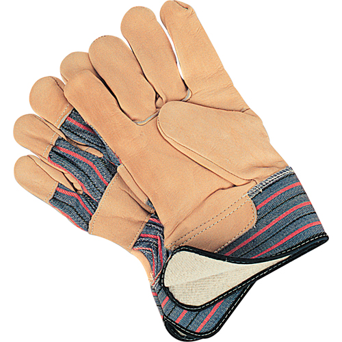 Gant pour ajusteur doubl&eacute;s pour l'hiver r&eacute;sistant &agrave; l'abrasion, Grand, Paume en Cuir fleur de vache, Doublure en Molleton de coton Stor-it Systems