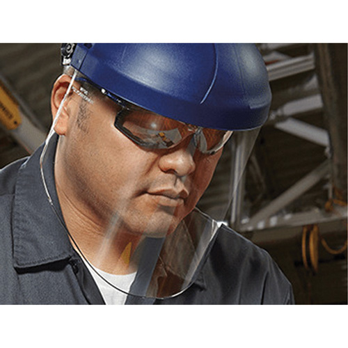 Ratchet Headgear with Faceshield, Polycarbonate, Ratchet Suspension Stor-it Systems