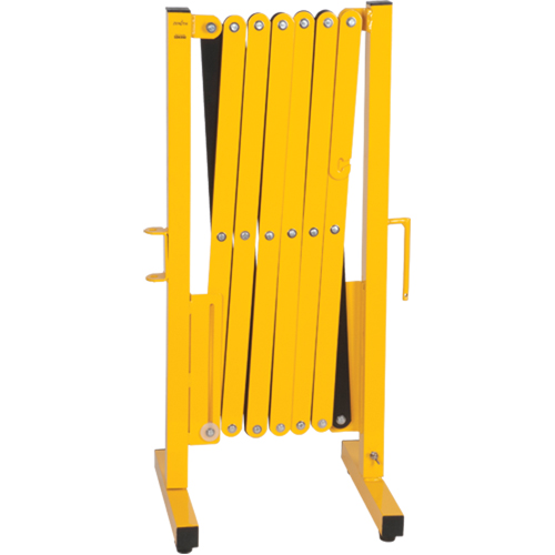Expandable Barrier, 37" H x 11' L, Black/Yellow Stor-it Systems
